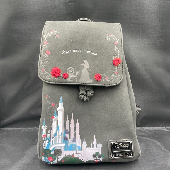 NWT LOUNGEFLY DISNEY\'S SLEEPING BEAUTY BACKPACK & MATCHING WALLET Loungefly Disney Princess Sleeping Beauty Aurora Mini  main image 4